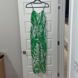NWT Lilly Pulitzer for Target green and white jumpsuit with pockets